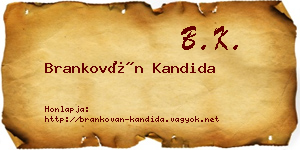Brankován Kandida névjegykártya